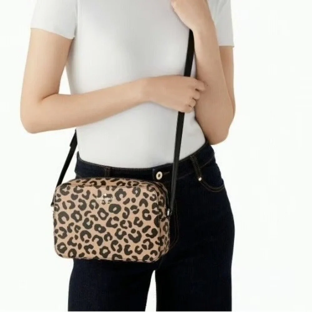 Kate Spade Harper Crossbody Bag‎ Leopard NWT